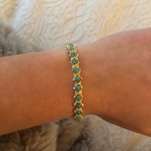Turquoise and Gold Kendra Scott Bracelet